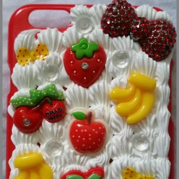 iPhone 6/6s PLUS Red Whipped Decoden Phone Case - Picture 4 of 7